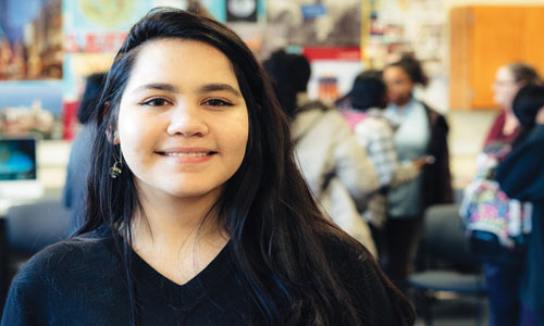 Hasna-(Nina)-Ghalib,-9th-grader-at-Pioneer-High-School,-enjoys-her-participation-in-Girls-Group.